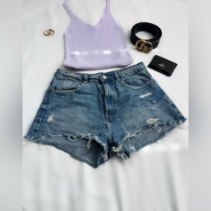 Zara Jean cut off short shorts size 8 denim